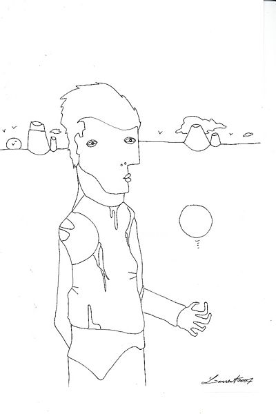 Dessin intitulée "dessin5" par Hurlante Nova, Œuvre d'art originale,