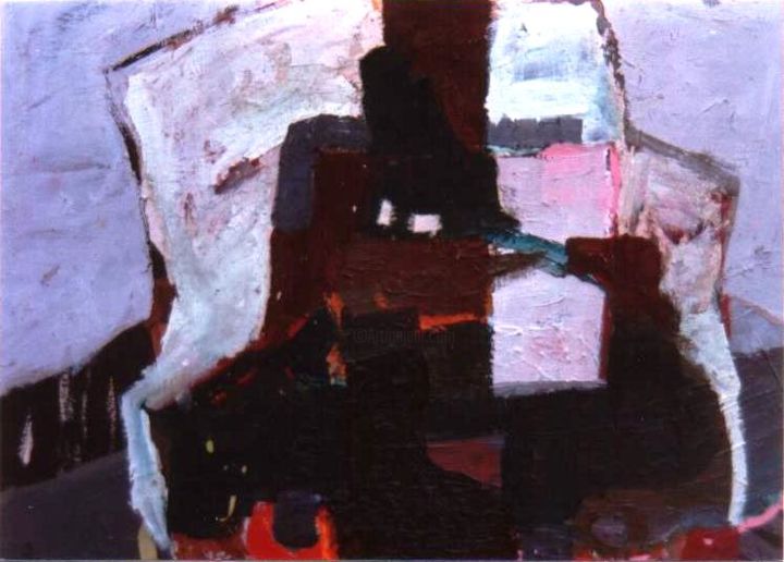 Painting titled "desire -4" by Hüseyi̇N Şahi̇N, Original Artwork, Oil