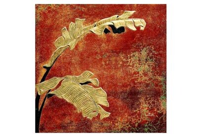 Pittura intitolato "Banana leaves" da Huy Hoan Nguyen, Opera d'arte originale