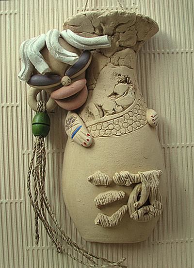 Sculpture titled "真满足(陶艺5#)" by Hx Bzg, Original Artwork, Ceramics