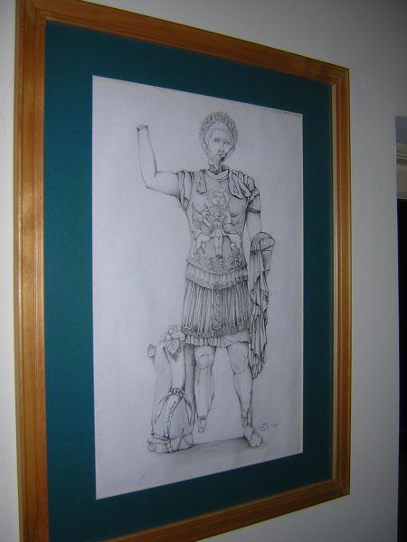 Painting titled "Trajan(Zırhlı impar…" by Handan Yerlikaya, Original Artwork
