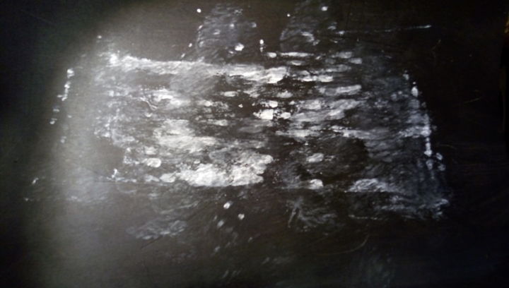 Painting titled "Tâche bichrome susp…" by Plante Verte, Original Artwork, Acrylic