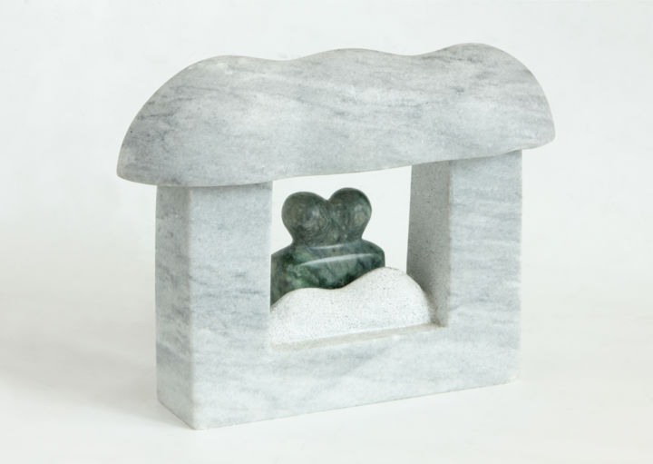 Скульптура под названием "Contemporary sculpt…" - Hyun Ae Kang, Подлинное произведение искусства, Камень