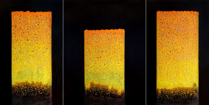 Pittura intitolato "Windows in Heaven T…" da Hyun Ae Kang, Opera d'arte originale, Olio