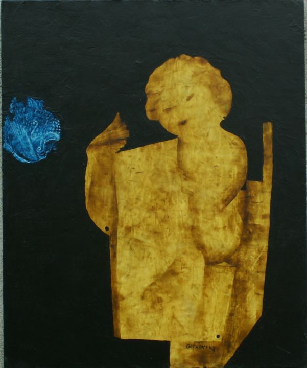 Peinture intitulée "la-jeunesse-d-icare…" par Gotkovsky, Œuvre d'art originale, Acrylique