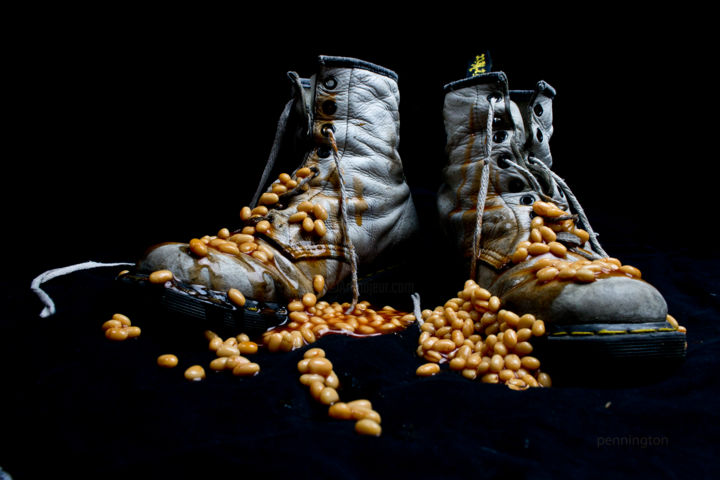 Photography titled "beansbootsjpeg.jpg" by Ian Pennington, Original Artwork