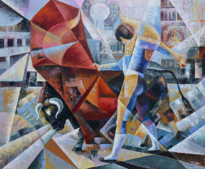 Картина под названием "Тореадор" - Ия Саралидзе, Подлинное произведение искусства, Масло