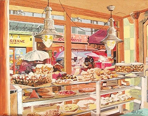 Peinture intitulée "Paris Bakery" par Paul Guyer, Œuvre d'art originale