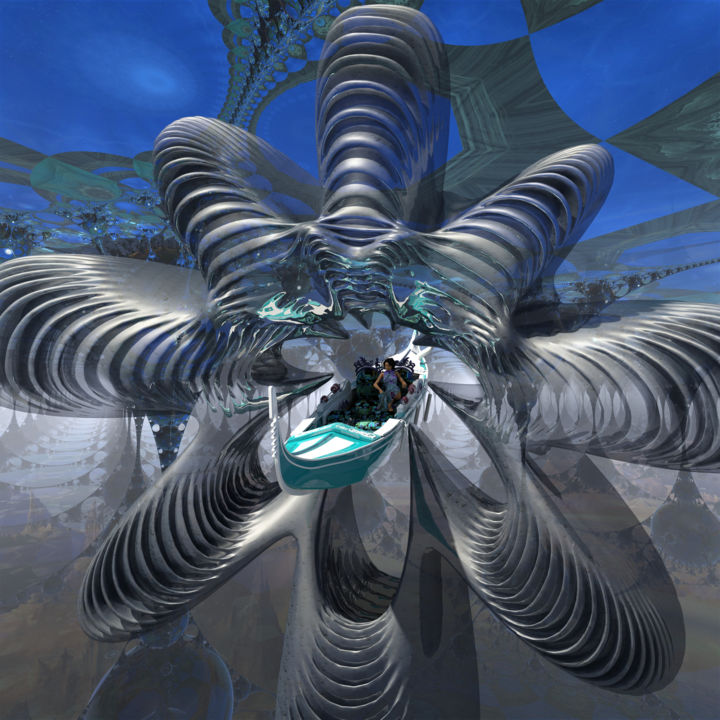 "Warp Drive" başlıklı Dijital Sanat Rikkihop tarafından, Orijinal sanat, 3D modelleme