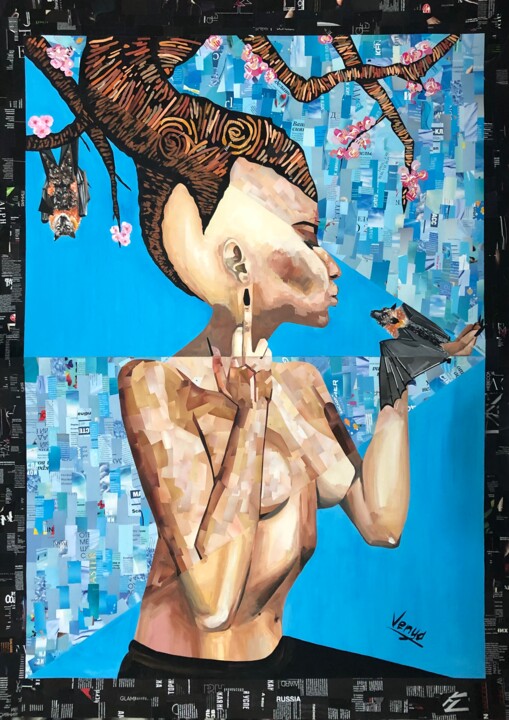 Картина под названием "Coronavirus. Don't…" - Яна Венедчук, Подлинное произведение искусства, Гуашь Установлен на Другая жес…