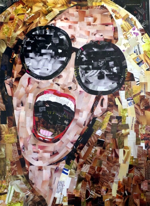 Collages titled "Party" by Iana Venedchuk, Original Artwork, Collages