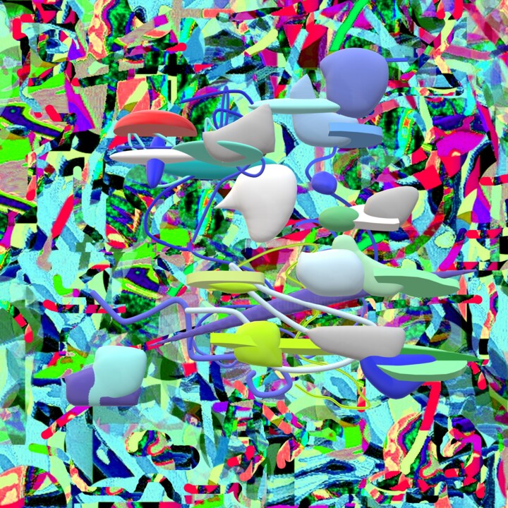 Digitale Kunst mit dem Titel "-THE MACROCOSM AND…" von Iannilli  Laila Antonella, Original-Kunstwerk, 3D Modellierung