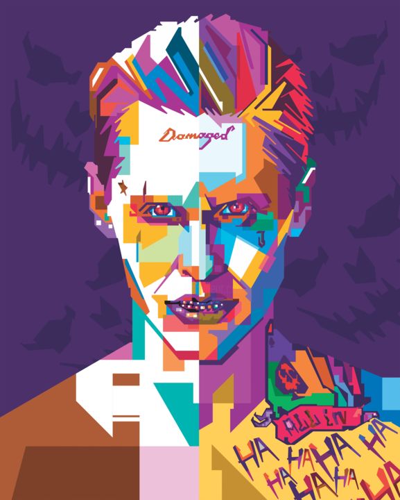 Digital Arts titled "Joker of Suicide Sq…" by Artworkranger, Original Artwork, Digital Painting