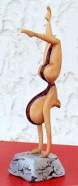 Sculpture intitulée "dana petite danseus…" par Lionel Ibanez, Œuvre d'art originale, Bois