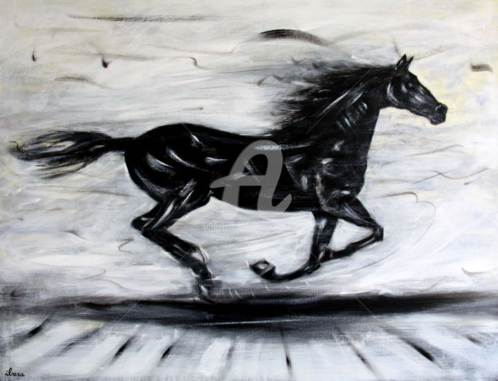 Cheval Noir Painting By Henri Ibara Artmajeur Cheval Noir Painting By Henri Ibara Artmajeur