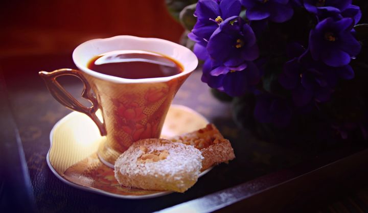 Fotografie mit dem Titel "Morning coffee" von Toni St, Original-Kunstwerk, Digitale Fotografie