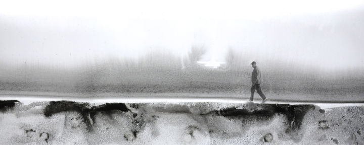 Цифровое искусство под названием "a-walking-man.jpg" - Ibeth Muttis, Подлинное произведение искусства
