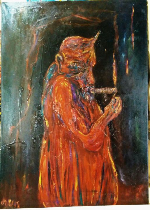 Peinture intitulée "Zarabanda" par Ibis Perez Gallardo, Œuvre d'art originale, Huile