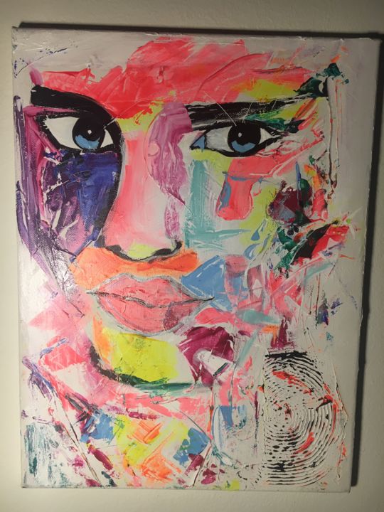 "Lady Gaga in neon" başlıklı Tablo Ibiza Studio tarafından, Orijinal sanat
