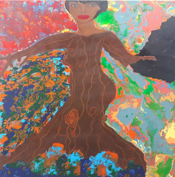 Картина под названием "Vae soli" - Ice.C, Подлинное произведение искусства, Акрил Установлен на Деревянная рама для носилок
