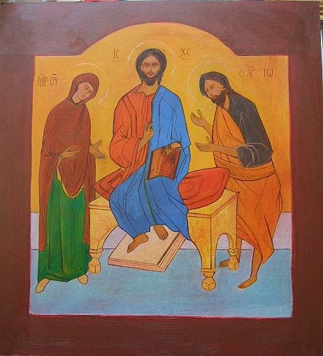 Painting titled "Trinity" by Dimitris Tsouris, Original Artwork
