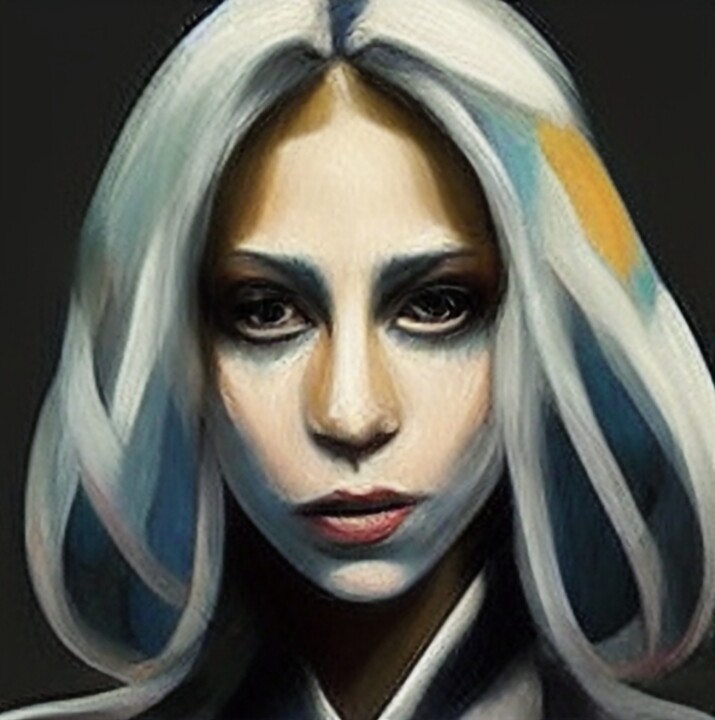 「Lady Gaga」というタイトルのデジタルアーツ Jo Anthoによって, オリジナルのアートワーク, デジタル絵画