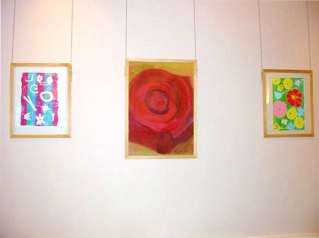 Painting titled "Viva la Vida Rose" by Ida-Rally, Original Art, Ink