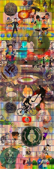 Digital Arts titled "TREASURE-Sports" by Maik Mueller, Original Artwork, 2D Digital Work