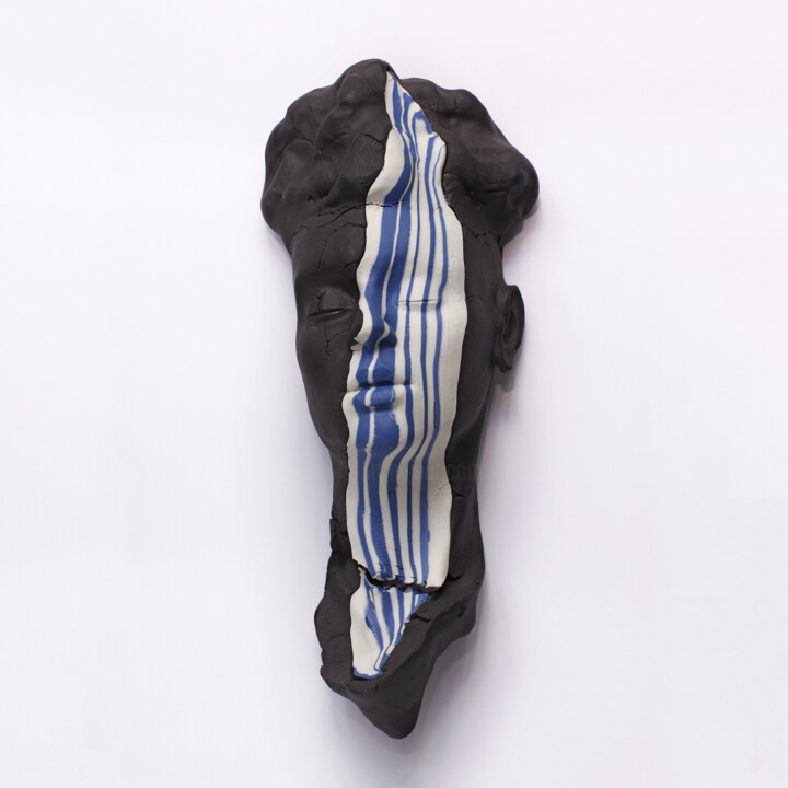 Sculpture intitulée "La vague et l'alyzée" par Ielizaveta Portnova, Œuvre d'art originale, Céramique