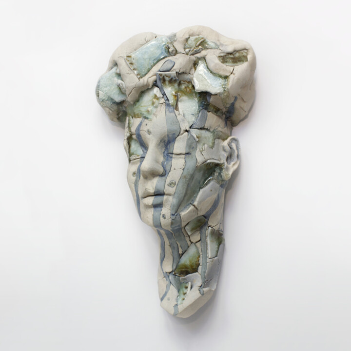 Scultura intitolato "Incrustration senti…" da Ielizaveta Portnova, Opera d'arte originale, Ceramica