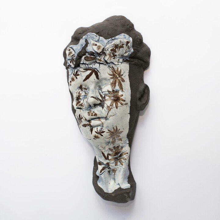 Sculpture titled "Passiflore" by Ielizaveta Portnova, Original Artwork, Ceramics