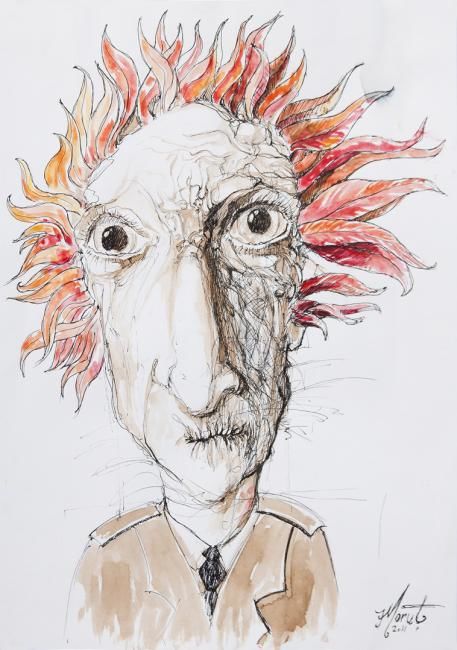 Drawing titled "Self sometimes" by Ieronim Morut, Original Art, Other