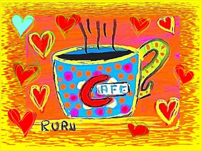 Painting titled "cafe.jpg" by Imma Fita Payes, Original Artwork