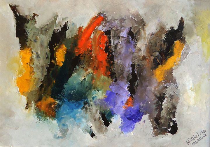 Painting titled "154-8-x-11-5-inches…" by Iftikhar Qureshi, Original Artwork