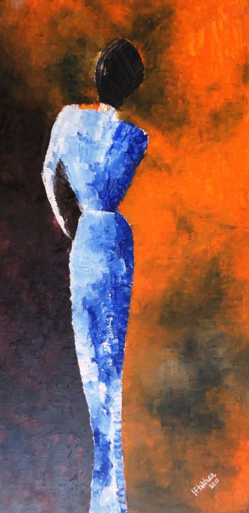 Painting titled "165-12-x-24-inches-…" by Iftikhar Qureshi, Original Artwork