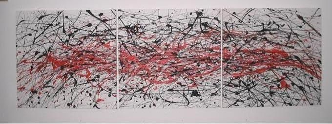 Painting titled "Trazo Medio" by Ignacio Ramirez, Original Art,