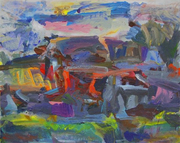 Картина под названием "Нубийская деревня" - Iggy, Подлинное произведение искусства