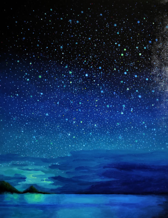 Painting titled "Endless Universe.jpg" by Tatiana Ignat, Original Art, Oil