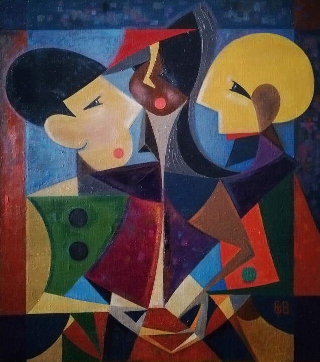 Painting titled "Сусанна, застигнута…" by Igor Bondarenko, Original Artwork, Oil