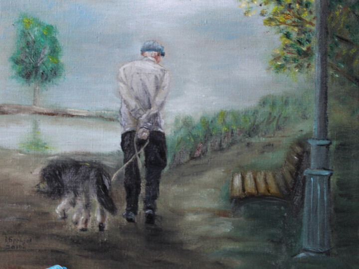 Картина под названием "Walk friends" - Игорь Бронзов, Подлинное произведение искусства, Масло