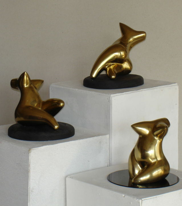 Sculpture titled "Ископаемые пляжа." by Igor Fetisov, Original Artwork, Bronze