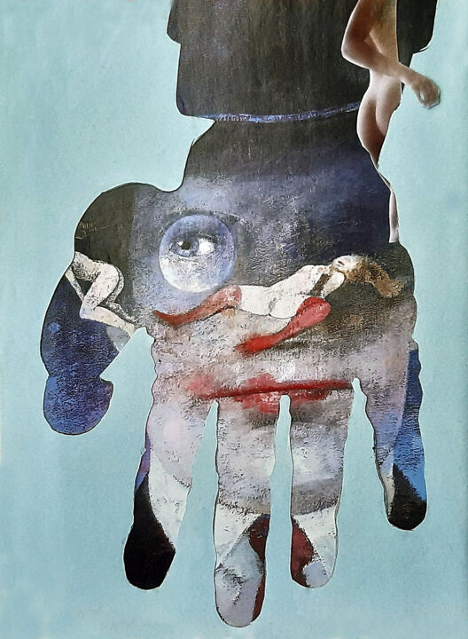 Collages titulada "Навязчивые мысли..." por Igor Matvienko, Obra de arte original, Collages