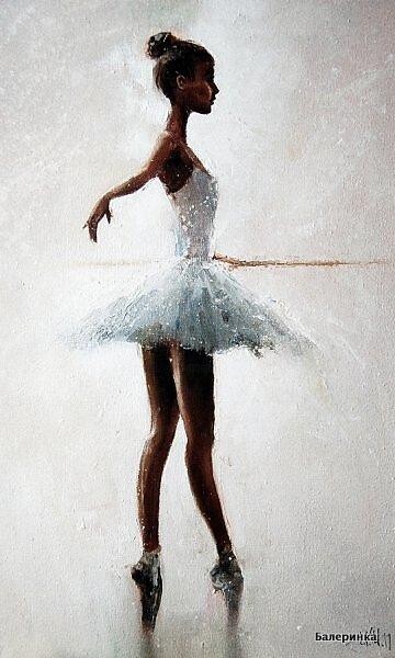 Peinture intitulée "Балеринка" par Igor Medvedev, Œuvre d'art originale, Autre