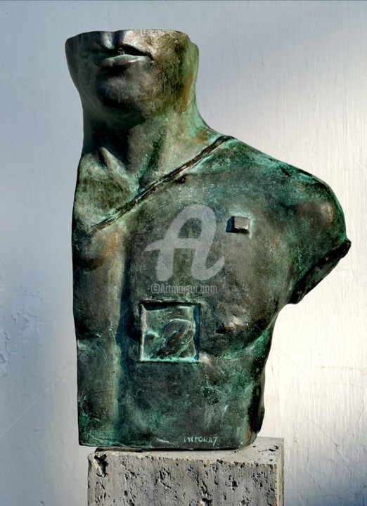 Rzeźba zatytułowany „ASKLEPIOS” autorstwa Igor Mitoraj, Oryginalna praca, Brąz