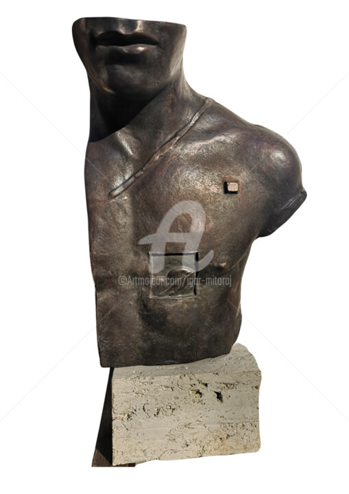 Sculpture titled "ASKLEPIOS" by Igor Mitoraj, Original Artwork, Bronze