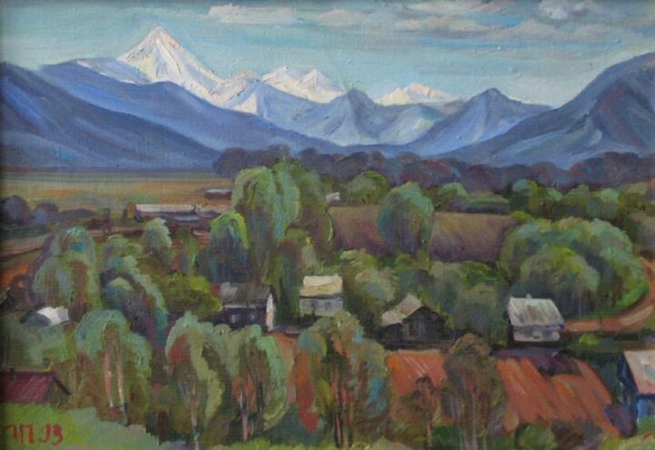 Peinture intitulée "Камчатка" par Igor Primachenko, Œuvre d'art originale, Huile