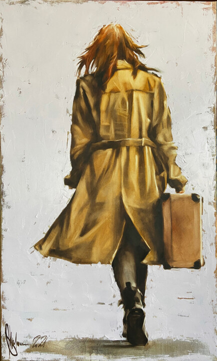 "When you leave, go." başlıklı Tablo Igor Shulman tarafından, Orijinal sanat, Petrol