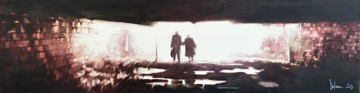 Картина под названием "Transition." - Igor Shulman, Подлинное произведение искусства, Масло Установлен на Деревянная рама дл…
