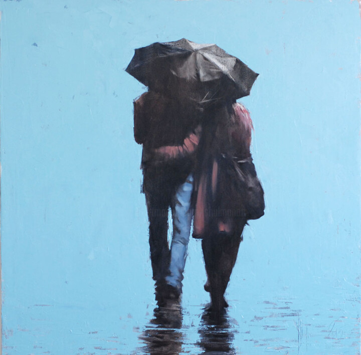 제목이 "Rainy"인 미술작품 Igor Shulman로, 원작, 기름