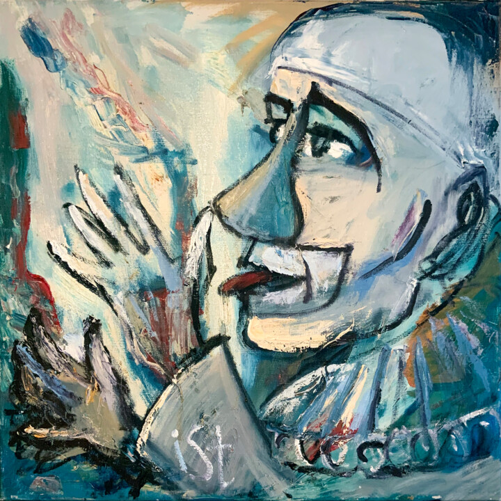 Painting titled "Sarcastic" by Igor Studenikin (iSt), Original Artwork, Oil